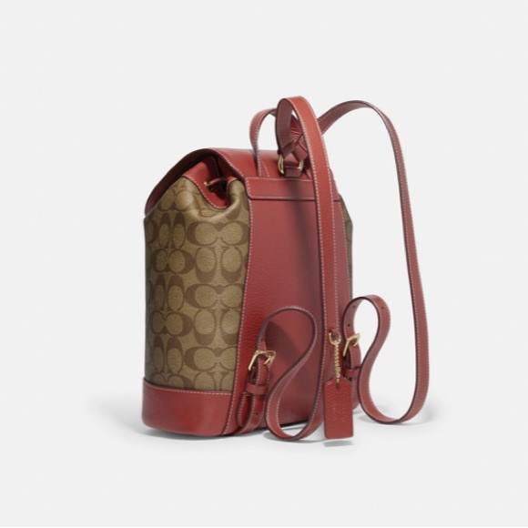 Coach Coach X Peanuts Dempsey Drawstring Backpack With Patches - Picture 5 of 6